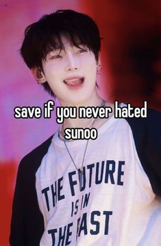 someone is saying that they have to save if you never hated sunoo the future is in the east