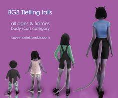 Ts4 Traits Cc, Tail Sims 4 Cc, Sims 4 Demon Cc, Tiefling Tail Types, Baldurs Gate 3 Mods