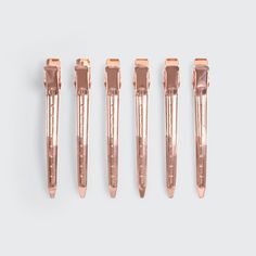 Styling Hair Clips 6pc (Rose Gold) Gold Metal Clip-on Jewelry, Elegant Rose Gold Clip-on Jewelry, Hair Accessories Rose Gold, Copper Hair Pin, Rose Gold Hair Clip, Beauty Shopping, Gold Shop, Sleek Updo, Gold Hair Clips