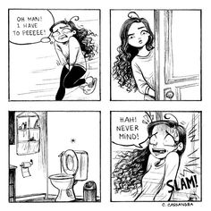 the comic strip shows two women talking to each other