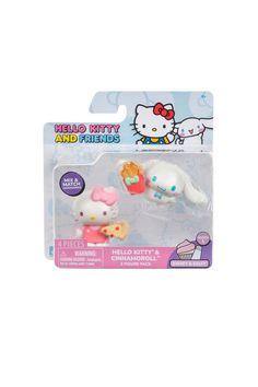 hello kitty and friends figurines in plastic packaging