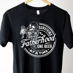 This graphic tee is a great gift for that Dad who loves his beer. This is a great shirt for any Dad who has the perfect since of humor. This is a great shirt that can worn for any occasion. Garments come in three colors T-Shirts, these come in a variety of sizes of your choice. We use high quality, soft flex vinyl which not only creates a sharp, vivid graphic but will never look "faded" or “washed out” like some inks commonly do. Processing time is 2-4 days, delivery will depend on your choice a Dad Quotes Funny, Quote Birthday, Quote Graphic, Vinyl Print, Graphic Quotes, Dad Quotes, Custom Apparel, Dad Humor, Cold Brew