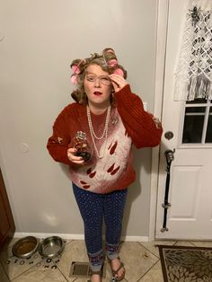 Grandma Ran Over By A Reindeer, Christmas Party Outfits Funny, Witty Halloween Costumes, Tacky Christmas Outfit