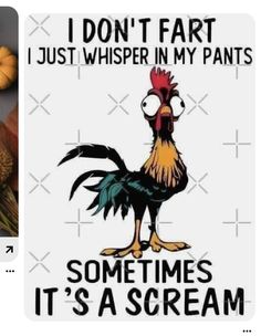 two pictures one has a rooster and the other has an orange pumpkin