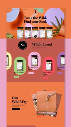 the website design for wild love