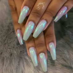 Iridescent Unicorn Nails Ombre Purple, Nail Pops, Creative Nail Designs, Purple Reign, Nail Files, Popular Nails