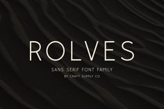 Rolves is a sans serif font family with a modern and minimalist design. It is perfect for use in a variety of applications, including print, web, and.#FreeFonts #FontLove #Typography #DesignInspiration #CreativeFonts