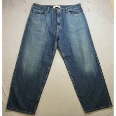 Elevate Your Style With These Urban Pipeline Loose Straight Jeans In Blue Denim. With A 5-Pocket Design And Accents Like Logo, Button, And Zipper, These Pants Have The Perfect Blend Of Style And Comfort. The Cotton Material With Medium Fabric Wash Ensures That They Can Be Machine Washed Easily. The Jeans Have A Size Of 42 Inches In The Waist And A 30-Inch Inseam. They Feature A Low Rise And Fit Loosely, Making Them Perfect For Any Season And Occasion. The Closure Is A Combination Of Zip And Butt Big And Tall Medium Wash Casual Bottoms, Medium Wash Big And Tall Casual Bottoms, Big And Tall Casual Medium Wash Bottoms, Big And Tall Straight Leg Denim Jeans, Big And Tall Casual Bottoms In Medium Wash, Casual Big And Tall Medium Wash Bottoms, Casual Big And Tall Medium Wash Jeans, Casual Dark Wash Jeans For Big And Tall, Casual Big And Tall Dark Wash Jeans