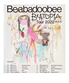 the poster for beaaboobee beatopia tour 2012