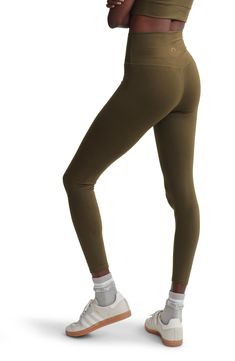 A wide waistband adds to the sublime comfort of leggings that are buttery-soft with light compression to provide support for every move you make. 24" inseam; 8" leg opening; 10 1/2" front rise; 12 1/2" back rise (size Medium) Pull-on style 75% polyester, 25% elastane Machine wash, dry flat Imported Fitted Solid Leggings In Recycled Polyester, Functional Compressive Leggings, High Stretch Leggings With Comfort Waistband For Pilates, Comfort Waistband 4-way Stretch Leggings For Pilates, Yoga Compression Leggings With Comfort Waistband, Fitted Leggings With Comfort Waistband For Yoga, Versatile Compressive Leggings With Contoured Waistband, Compressive Versatile Tights With Contoured Waistband, Compressive Yoga Pants With Comfort Waistband