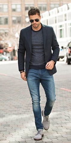 Styles Man, Outfits Guide, Business Casual Attire For Men, Casual Pieces, Jeans Brown, Mens Fashion Blog