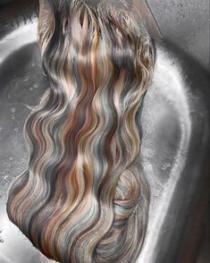 Hair Dye Aesthetic Ideas, Blonde Dye Ideas, Swamp Hair, Dyed Hair Natural Colors, Rare Hair Colors, Creative Hair Dye, Hair Ideas Dyed, Dyed Hair Aesthetic, Cool Hair Dye