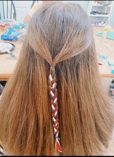 4th Hairstyles, Forth Of July Hairstyle, Cute Fourth Of July Hairstyles, Fourth Of July Hairstyles, Patriotic Hairstyles, 4th Of July Hairstyles, July Hairstyles, Fourth Of July Hair, Western Hairstyles