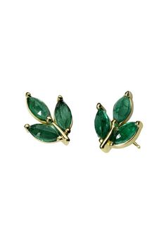 27 Non-Boring Stud Earrings You Can Wear Every Day Emerald Earrings Studs, Emerald Earrings, Emerald Jewelry, Fine Earrings, Gold Studs, Gold Earrings Studs, Silver Earrings Studs, Beautiful Jewelry, Gold Earrings