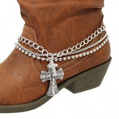 Boot Charm, Boot Charms, Boot Chains, Silver Boots, Cowgirl Bling, Walmart Jewelry, Turquoise Jewelry Native American