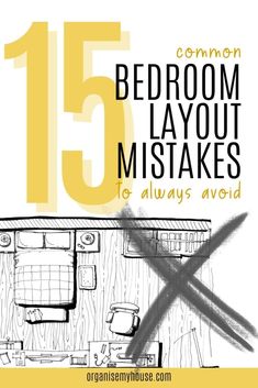 the cover of 15 common bedroom layouts that you must avoid to use in your home