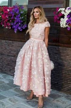 Ankle Length Prom Dress, Champagne Orange, Navy Dress Outfits, Burgundy Homecoming Dress, Tea Length Prom Dress, Cap Sleeve Prom Dress, Modest Formal Dresses, Pink Homecoming Dress, Prom Dresses Online