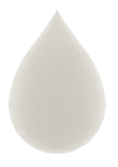 a white liquid droplet on a white background