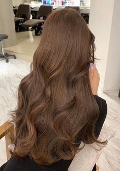 Light Brown Hair Single Color, Golden Brunette Hair Color, Caramel Brown Hair Asian, Cappuccino Brown Hair Color, True Brown Hair, Chestnut Brown Hair Asian, Dark Milk Tea Brown Hair, Brown Hair Warm Tones, Machiatto Hair Color