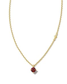 Maisie 18k Gold Vermeil Pendant Necklace in Red Garnet | Kendra Scott Elegant Red Necklace For Everyday, Elegant Everyday Red Necklace, Elegant Red Everyday Necklace, Red 14k Gold Birthstone Necklace With Round Pendant, Red Birthstone Necklace In 14k Gold, Red 14k Gold Round Pendant Birthstone Necklace, Ruby Red Jewelry, Red Garnet Necklace, Plating Techniques