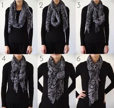 How To Wear A Blanket Scarf, Head Scarf Tying, Tie A Scarf, Mode Tips