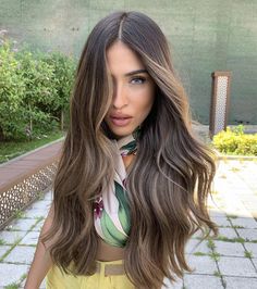 Balayage Extensions, Brown Hair Extensions, Bombshell Hair, Sew In Hair Extensions, Types Of Hair Extensions, Colored Hair Extensions, Change Hair, Brunette Hair With Highlights, Brown Hair Balayage