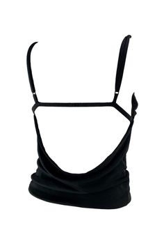 For Sale on 1stDibs - TheRealList presents: a backless Gucci tank top, designed by Tom Ford. This unique tank top features a v-neckline with an open back and a draped back. Cami Top With Built-in Bra For Evening, Evening Sleeveless Crop Top With Built-in Bra, Sleeveless Crop Top With Built-in Bra For Evening, Sleeveless Evening Tops With Built-in Bra, Bra Friendly Backless Crop Top For Night Out, Party Backless Top, Bra Friendly, Backless Vest Top For Night Out, Halter Top Camisole With Built-in Bra For Club, Backless Club Tops