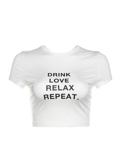 ⚡Buy 2024 DRINK LOVE RELAX REPEAT Letter Print Ruched Cut Out T-shirt White S under $14.00 in Tops&Tees at AnotherChill.com Online. Occasion: Casual. Composition: 95% Polyester, 5% Elastane. Sheer: Not Sheer. ✓2024 S/S OUTFITS. Check reviews and buy DRINK LOVE RELAX REPEAT Letter Print Ruched Cut Out T-shirt today. Stretch Graphic Tee With Text Print, Stretch Crew Neck Top With Text Print, Stretch Graphic Tee With Slogan, Fitted Slogan Tops For Summer, Spring Stretch Cropped T-shirt With Letter Print, Spring Letter Print Stretch Cropped T-shirt, Trendy Fitted Top With Text Print, Text Print Stretch Crop Top, Fitted Summer Tops With Slogan