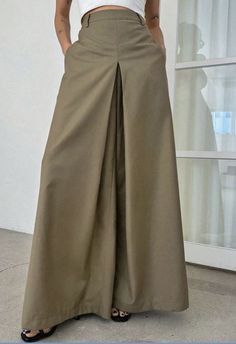 High Waist Wide Leg Pants, Cute Skirts, Mode Inspiration, Streetwear Outfit, Blouse Styles, Fashion Sewing, Primavera Estate, Moda Fashion, Dress Codes