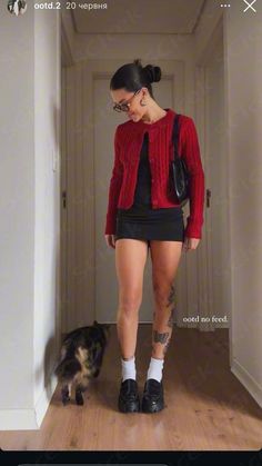 Winter Outfits Dressy Casual, Outfit With Sheer Tights, Brunch Nyc Outfit, Fall Outfit Inspo 2024 Going Out, Loafers Tights Outfit, Santa Inspired Outfit, Mini Dress With Tights Outfit, Holiday Outfit Inspo Winter, Preppy Rocker Style Outfit