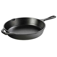 an empty frying pan on a white background