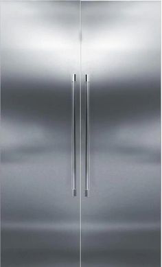 Perlick 60 Side-by-Side Column Refrigerator Set with Door Panel in Stainless Steel with 4 Toe Kick and Pro Handle Refrigerators Perlick Produce Bin, Column Refrigerator, Ozone Depletion, Theatre Lighting, Stainless Steel Panels, Commercial Refrigerators, Luxury Appliances, Stainless Steel Pans, Counter Depth