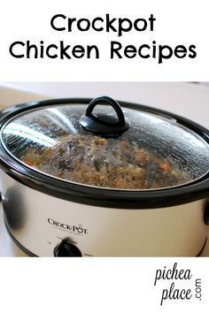 the crockpot chicken recipe is ready to be cooked in the slow cooker