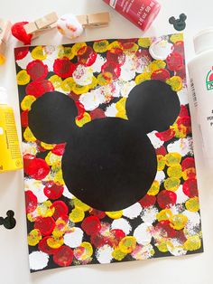 the mickey mouse craft is ready to be made