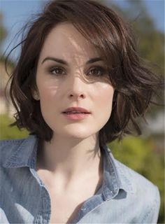 Square Face Hairstyles, Michelle Dockery, Square Face, Hair 2018, Round Face Haircuts, Hair Pictures