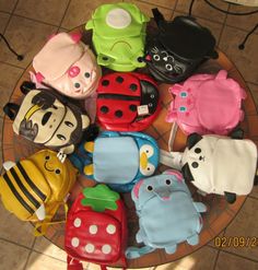 Mochilas Para Chicos!super Originales!!de Animales. Kawaii Bags, Back Bag, Bags Tutorial, Fabric Bag, Kids Backpacks, Stylish Bag, Sewing Bag, Mini Backpack, Kids Bags