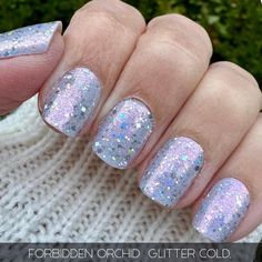 Color Street Nails, Color Street, Gold Glitter, Nail Ideas, Orchids, Glitter, Color