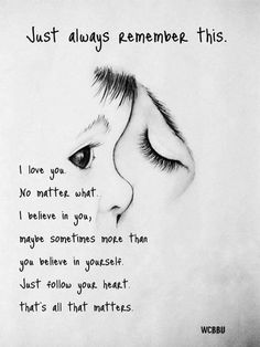 a drawing of a child's face with the words, just always remembers this