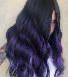 30 Hottest Blonde Hair Color Ideas You Will Love in 2019 - wishesbirthdayecards.com Purple Hair Colour, Purple Hairstyles, Purple And Green Hair, Ombre Wavy Hair, Medium Hair Color, Hair Color Unique, Hot Hair Colors, Blonde Hair Color Ideas