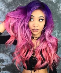 Pink Ombre Hair, Global Hair, Bright Hair, Hair Color Pink, Hair Affair, Girl Short Hair, Mermaid Hair