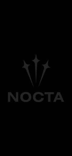 nocta logo on a black background