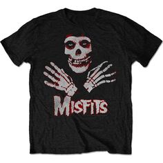 Hands (Import) Misfits Logo, Misfits Shirt, Hands Design, Metal Shirts, Band T Shirts, Summer Weather, Screen Printing Designs, Band Merch, High Quality T Shirts