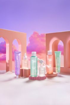 Whimsical fake sky product photography featuring Propsyland props and backdrops Whimsical Product Photography, Background Wallpapers Iphone, Background Linkedin, Background Css, Graphic Background Design, Online Background, Pc Background, Plinth Blocks, Beauty Product Photography