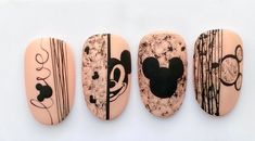 Mickey Manicure, Nail Mickey Mouse Design, Mickey Mouse Nail Art Tutorial, Disney Nails Design Goofy, Disney Nail Stamping Plates, Nail Art Designs Diy, Nail Art Designs