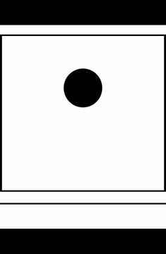 a black and white image of a square with a hole in the middle on it