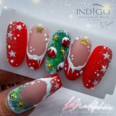 Nail your holiday look with these beautiful Christmas nail art ideas! 💅 Discover tips and tricks for recreating eye-catching designs that will make your fingertips festive and fun! #NailGoals #ChristmasStyle Fun Christmas Nails, Winter Nails 2023, Winter Nail Art Ideas, Nails 2023 Trends, Clarksville Tennessee, Cute Christmas Nails, Seasonal Nails