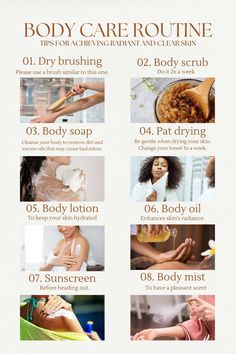 That Girl Bodycare Routine#bodycare#thatgirl#bodycareroutine#thatgirlbodycare#thatgirlbodycareroutine Grooming Routine Women, Body Skin Care Routine Natural, Bodycare Routines, Bodycare Aesthetic, Hygiene Aesthetic, Skincare Routine Aesthetic, Glowup Aesthetic, Diy Selfcare