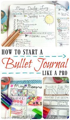 How to start a bullet journal like a pro. Tips to set up monthly spreads and weekly spreads. Things to track. How to design a life planner for you. Create a time management system that works for you. Journal Like A Pro, How To Bullet Journal, Bullet Journel, Bullet Journal Planner, To Do Planner, Bullet Journal How To Start A, Bullet Journal Hacks, Bujo Inspiration