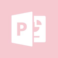 a pink background with the letter p on it