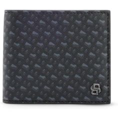 Hugo Boss Men's B Icon Logo Bifold Wallet Bifold Wallet Pattern, Hugo Boss Shop, Wallet Pattern, Hugo Boss Man, Black Wallet, Leather Style, Bifold Wallet, Card Holder Wallet, Wallet Men